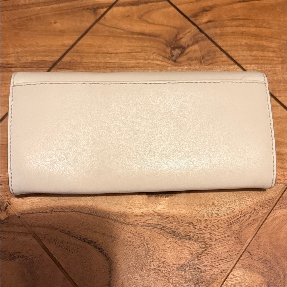 Michael Kors Ivory Wallet with Gold Accent - Picture 2 of 3